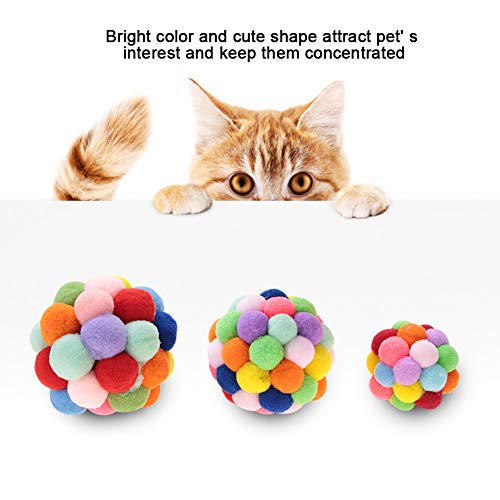 GEERYZHE Interaktives Katzenspielzeug, Katzenspielzeugkatze Spielzeug Kätzchenspielzeug mit Katzenspielzeug für Katzenballspielzeug (M) von GEERYZHE