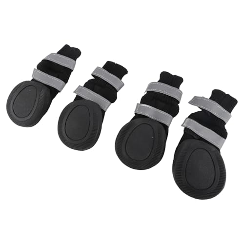 Hundestiefel, 4pcs Set wasserdichte Haustierschuhe Hundefuge Hund Schuhe mit Anti -Slip -Schutzstiefeln für Große Hunde (XL) von GEERYZHE