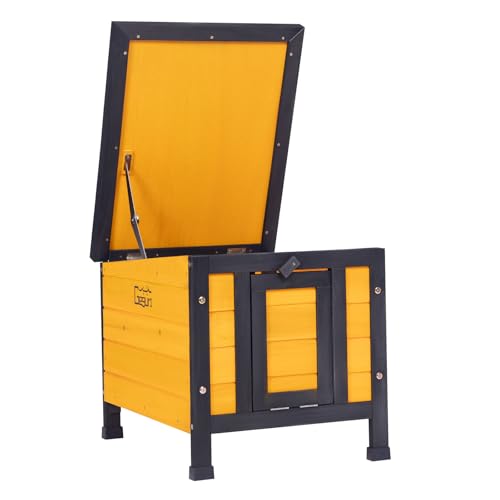 GEGURI Katzenhaus Outdoor Wetterfest Kaninchenstall & Indoor Hasenkäfig Holzunterstand für Wildkatzen, Kaninchen, Hühner & Kleintiere GEGURI Katzenhaus Outdoor Wetterfest Kaninchenstall & Indoor Hasenkäfig Holzunterstand für Wildkatzen, Kaninchen, Hühner & Kleintiere von GEGURI