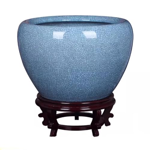 Aquarium, Eisriss, Keramik, Goldfisch, Schildkröte, Wasserlilie, Becken, Lotus-Tank, Wohnzimmer, großer Wassertank, Innenhof, Glas, Aquarium, Größe S Aquarium, Eisriss, Keramik, Goldfisch, Schildkröte, Wasserlilie, Becken, Lotus-Tank, Wohnzimmer, großer Wassertank, Innenhof, Glas, Aquarium, Größe S von GELASIGE
