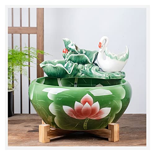 Aquarium, Keramik, Goldfischschale, Zirkulationsfluss, Wasserbrunnen, Wohnzimmer, Büro, Schreibtisch, Fischkulturschale, Glas, 32 cm Aquarium, Keramik, Goldfischschale, Zirkulationsfluss, Wasserbrunnen, Wohnzimmer, Büro, Schreibtisch, Fischkulturschale, Glas, 32 cm von GELASIGE