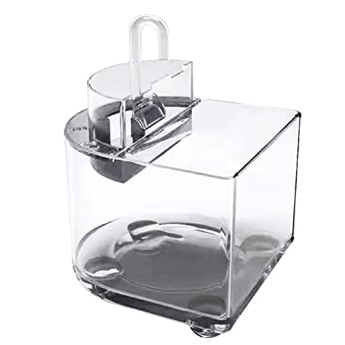 GELASIGE Kleines Aquarium, Tisch-Fischschale für kleine Fische, durchsichtiges Aquarium, Wasserfallauslass mit leiser Pumpe, Filter, Baumwollglas, Aquarium GELASIGE Kleines Aquarium, Tisch-Fischschale für kleine Fische, durchsichtiges Aquarium, Wasserfallauslass mit leiser Pumpe, Filter, Baumwollglas, Aquarium von GELASIGE