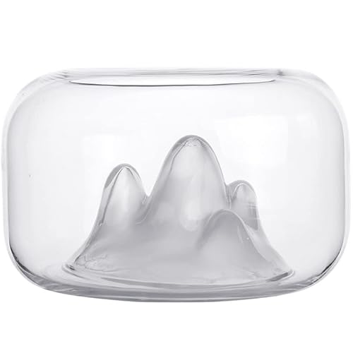 GELASIGE Kreatives transparentes Aquarium, künstlicher Schnee, Bergform, für den Schreibtisch, Mikro-Landschaft, Aquarium, Haustierglas GELASIGE Kreatives transparentes Aquarium, künstlicher Schnee, Bergform, für den Schreibtisch, Mikro-Landschaft, Aquarium, Haustierglas von GELASIGE