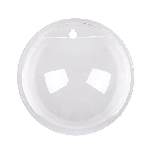 GELASIGE Transparentes Glas-Fischglas zum Aufhängen an der Wand, Wasserpfeife, Wasserpfeife, Wasserbedarf, Wandbehang, Aquarium, Desktop-Glas-Fischtank (A) von GELASIGE