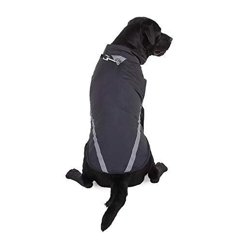 GEMSeven Reflektierende wasserdichte Haustier-Hundeweste-Jacke Winter-Warmer Vlies-Mantel für große Hunde von GEMSeven