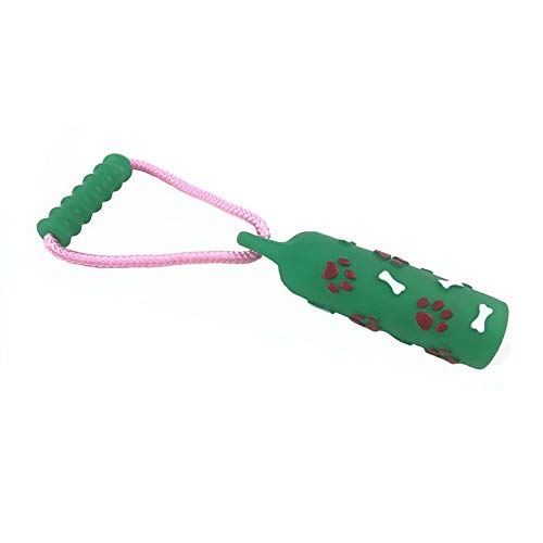 GEN Kaugummi mit Seilgriff | Hundespielzeug mit Sound | Hundesauger 18,5 cm | Farben werden je nach Verfügbarkeit genutzt von GEN