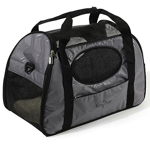 Gen7Pets Carry Me Haustier-Tragetasche für Hunde und Katzen, einfache Tragbarkeit, Wasserflaschentasche, Reißverschlusstasche und passt unter die meisten Flugzeugsitze von Gen7Pets