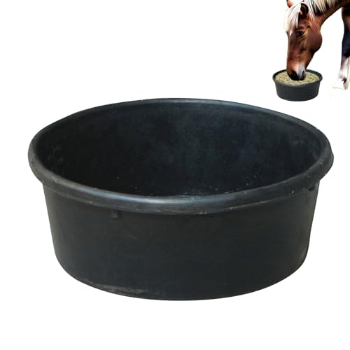 Viehfutternapf, 10L Gummi Vieh Futter Eimer, Wassertrog Futterbehälter Für Hunde Katzen Enten Hühner Kleintiere Ranch Bauernhof Viehfutternapf, 10L Gummi Vieh Futter Eimer, Wassertrog Futterbehälter Für Hunde Katzen Enten Hühner Kleintiere Ranch Bauernhof von GENERIC