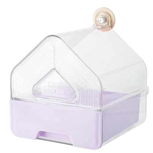 Vogelkäfig-Futterautomat - Auslaufsichere Badewanne Für Käfig - Vogelkäfig Badewanne Dusche Box Feeder für Wellensittich Lovebird Fink Nymphensittich Kanarienvogel Haubenmaina Vogelkäfig-Futterautomat - Auslaufsichere Badewanne Für Käfig - Vogelkäfig Badewanne Dusche Box Feeder für Wellensittich Lovebird Fink Nymphensittich Kanarienvogel Haubenmaina von GENERIC