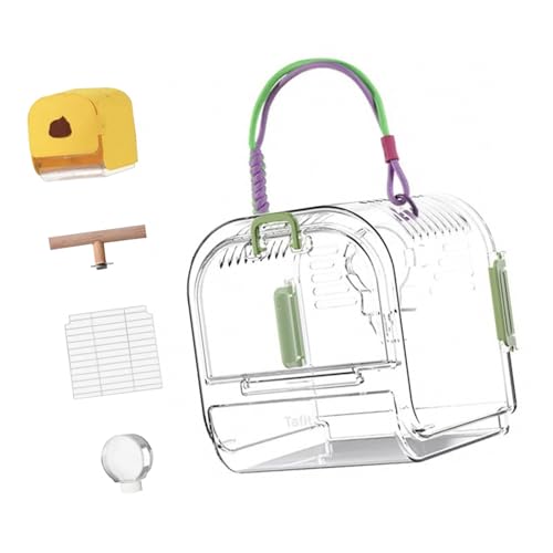Leichte Transportbox für Haustiere, transparent, tragbar, mit herausnehmbarem Tablett für Wellensittiche und kleine Vögel Leichte Transportbox für Haustiere, transparent, tragbar, mit herausnehmbarem Tablett für Wellensittiche und kleine Vögel von GENGENER