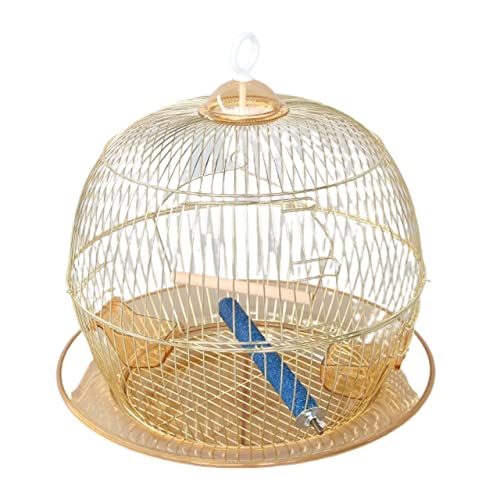 Der Vogelkäfig Papagei Käfig kreative Runde Vogel Käfig Metall Käfig dekorative Käfig Eisen Gold Überzug Prozess Käfig für Pfingstrose mysteriöse Wind Kanarienvogel Liebe Vogel Sittichkäfig(Paket A) Der Vogelkäfig Papagei Käfig kreative Runde Vogel Käfig Metall Käfig dekorative Käfig Eisen Gold Überzug Prozess Käfig für Pfingstrose mysteriöse Wind Kanarienvogel Liebe Vogel Sittichkäfig(Paket A) von GENHAOSAN