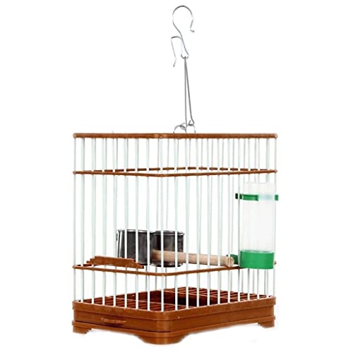 The Birdcage Classic Retro Vogelkäfig Universal Vogelkäfig Abdeckung mit Haken Vogelträger Hängender Vogelkäfig mit Futterstation Sittichkäfig The Birdcage Classic Retro Vogelkäfig Universal Vogelkäfig Abdeckung mit Haken Vogelträger Hängender Vogelkäfig mit Futterstation Sittichkäfig von GENHAOSAN