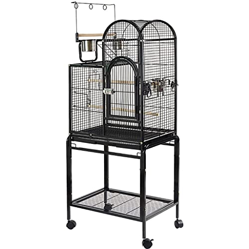 The Birdcage Fashion Papageienvogelkäfig Tigerhaut Basaltkäfig Großer Papageienzuchtkäfig für die Zucht von Herden Vögeln Papageien Kanarienvögeln Sittichkäfig (B) von GENHAOSAN