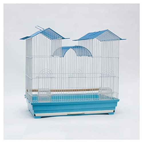 The Birdcage Large Castle Bird Cage Home Bird Cage Papagei Bird Cage Suitable For Tiger Skin Black Phoenix Canary Love Bird Sittich Cage(A) von GENHAOSAN