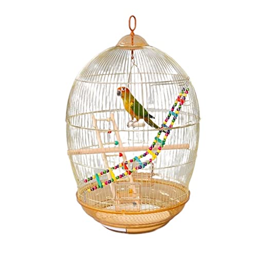 The Birdcage Oval Bird Carrier Galvanik Prozess Papagei Vogelkäfig für Familie Großer tragbarer Vogelkäfig und Vogelspielzeug Xuanfeng Kanarienvogel Liebe Vogel Sittich Käfig The Birdcage Oval Bird Carrier Galvanik Prozess Papagei Vogelkäfig für Familie Großer tragbarer Vogelkäfig und Vogelspielzeug Xuanfeng Kanarienvogel Liebe Vogel Sittich Käfig von GENHAOSAN