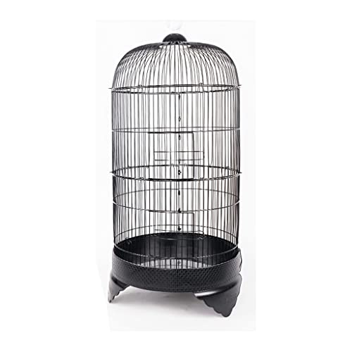 The Birdcage Small and Medium Metal Bird Cage Papagei Pearl Bird Cage Flight Cage Creative Back Alloy Silk Bird Cage Portable Small and Medium Bird Cage Sittich Cage von GENHAOSAN
