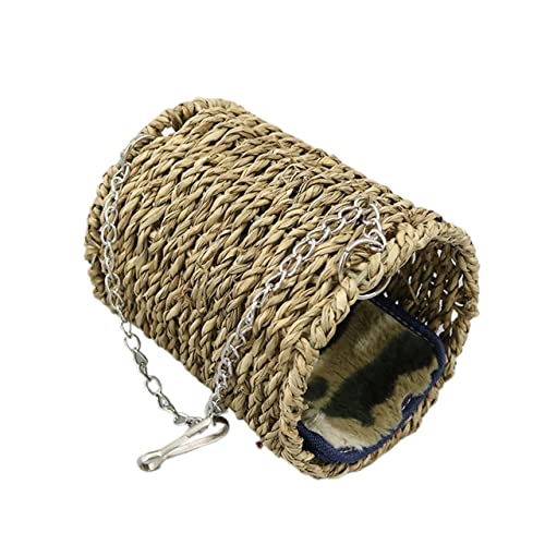 The Birdcage Vogelkäfig Handgewebt Bequemer Vogellebensraum Vogelreisekäfig Tragbarer Vogel Kleine Haustier Haustier Tasche Outdoor Reisebedarf Sittichkäfig von GENHAOSAN