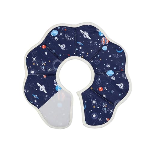 Katzen-Haustierhalsband, wasserdicht, lecksicher, sterilisiert, Katzenkegel, Katzenkegelhalsband weich, Katzenkegel, Katzenkegelhalsband, Katzen-Donut/182 (Color : Planet Model, Size : Medium) von GERRIT