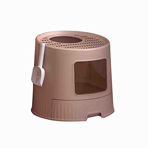 Katzentoilette, extra große Katzentoilette mit Deckel, vollständig geschlossenes Katzentöpfchen mit oberem Zugang, auslaufsichere Katzentoilette mit Schublade und Katzenstreuschaufel, geruchshemmend, Katzentoilette, extra große Katzentoilette mit Deckel, vollständig geschlossenes Katzentöpfchen mit oberem Zugang, auslaufsichere Katzentoilette mit Schublade und Katzenstreuschaufel, geruchshemmend, von GERRIT
