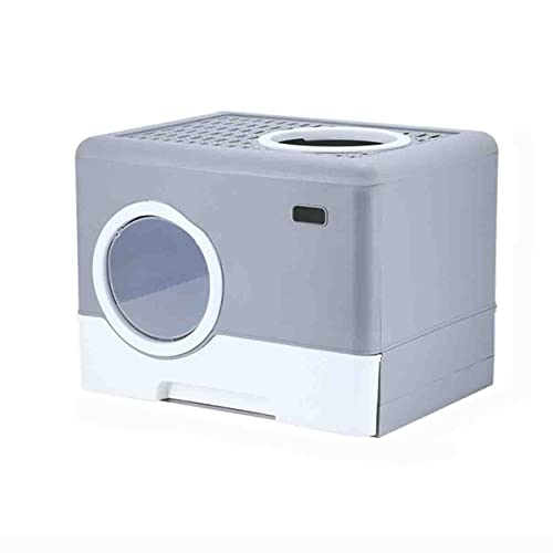 Katzentoilette, geschlossene Katzentoilette mit Abdeckung, Kamera-Optik, vorderer Eingang und Ausgang oben, geruchshemmend, spritzwassergeschützt, Katzenstreuschaufel, großer Raum, Haustier-Katzenbeda Katzentoilette, geschlossene Katzentoilette mit Abdeckung, Kamera-Optik, vorderer Eingang und Ausgang oben, geruchshemmend, spritzwassergeschützt, Katzenstreuschaufel, großer Raum, Haustier-Katzenbeda von GERRIT