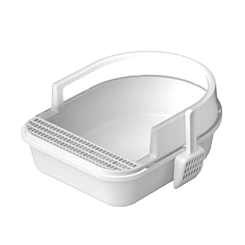 Katzentoilette mit Rand, Kunststoff-Katzentoilette, niedrige Toilettenkabine mit offener Vorderseite, ideal for Katzen for Toilettengang, 50 cm x 40 cm x 20 cm Katzentoilette mit Rand, Kunststoff-Katzentoilette, niedrige Toilettenkabine mit offener Vorderseite, ideal for Katzen for Toilettengang, 50 cm x 40 cm x 20 cm von GERRIT