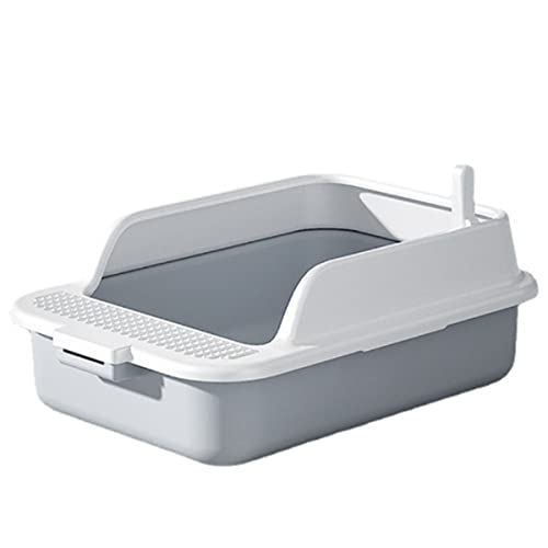 Katzentoilette mit extra hohem Rand und Siebeinsatz, warmes Grau, ideal for Katzen for Toilettengang, 53 cm x 38 cm x 20 cm Katzentoilette mit extra hohem Rand und Siebeinsatz, warmes Grau, ideal for Katzen for Toilettengang, 53 cm x 38 cm x 20 cm von GERRIT