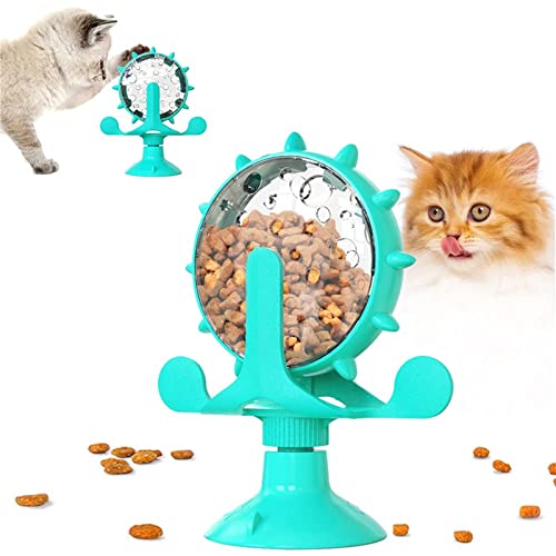 Pet Toys Slow Feeder mit um 360 Grad drehbarer Windmühle, Saugnapf, sicher und langlebig, einfach zu bedienen, for Hunde und Katzen/225 von GERRIT