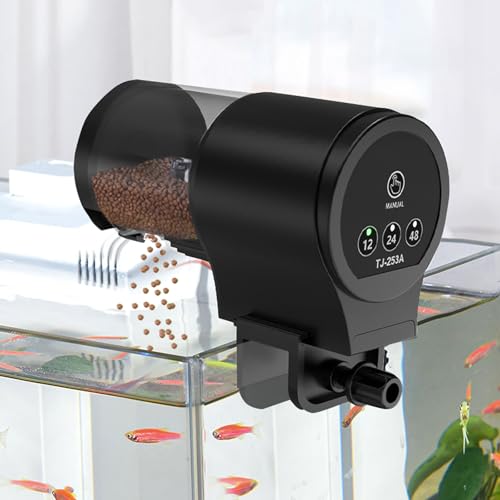 Futterautomat für Aquarium Automat Fische Futterspender: 100ML Groß Kapazität Fischfutter Feeder Feuchtigkeitsbeständig Fisch Futterautomaten Fuer Aquarium Fischtank Futterautomat für Aquarium Automat Fische Futterspender: 100ML Groß Kapazität Fischfutter Feeder Feuchtigkeitsbeständig Fisch Futterautomaten Fuer Aquarium Fischtank von GERUI
