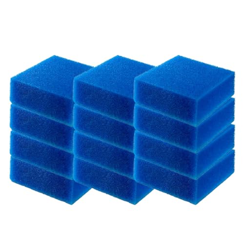GERUI 12 Stücke 88051 Filtermedienset fürJuwel Compact/H/Bioflow 3.0 Aquarium - bioPlus fine M (Compact) - Filterschwämme fein von GERUI
