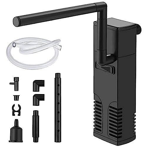 GERUI 4W Aquarium Pumpe,Aquarium Filter, Zirkulierender für gereinigtes Wasser, Einstellbarer Aquarium innenfilter, 300L/H Wasserpumpe,Durchfluss Aquarienfilter mit Wasserpumpe für 60L Aquarium GERUI 4W Aquarium Pumpe,Aquarium Filter, Zirkulierender für gereinigtes Wasser, Einstellbarer Aquarium innenfilter, 300L/H Wasserpumpe,Durchfluss Aquarienfilter mit Wasserpumpe für 60L Aquarium von GERUI