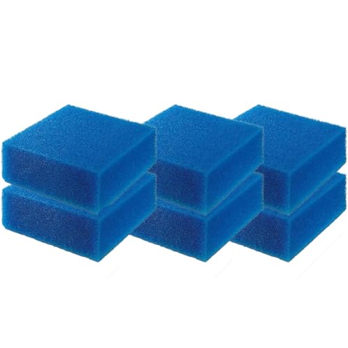 GERUI 6 pcs fürJuwel Compact/H/Bioflow 3.0,88051 Filtermedienset,Aquarium - bioPlus fine M (Compact) - Filterschwämme fein von GERUI