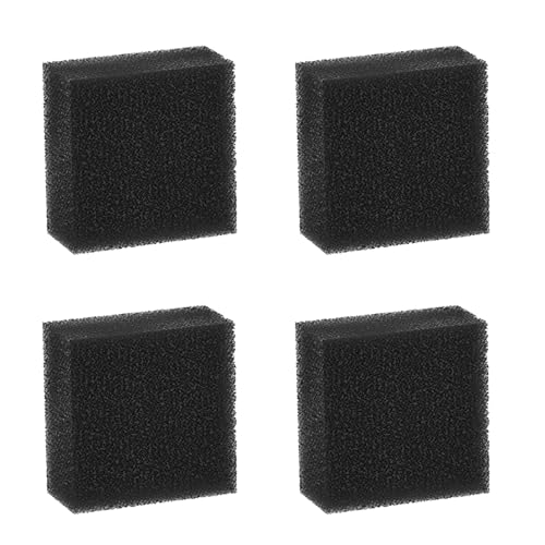 GERUI Aquarium Filterschwamm,Aquarium Aktivkohleschwamm,Bioflow Super, für bioflow 3.0 compact und für bioflow 6.0 /Standard/H（schwarz） (M-4Pcs) von GERUI