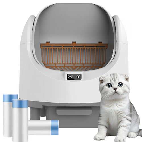 Selbstreinigende Katzentoilette Oben Offene Automatisches Katzenklo Integrierter Sicherheitsschutz APP-Steuerung Self Cleaning Cat Litter Box für Mehrkatzenhaushalte Selbstreinigende Katzentoilette Oben Offene Automatisches Katzenklo Integrierter Sicherheitsschutz APP-Steuerung Self Cleaning Cat Litter Box für Mehrkatzenhaushalte von GESEILAY