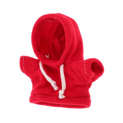 GETAJGHSD 1stück Niedliche Kleidung Für Plüschtiere Rote Hoodie-Outfits Für Puppen Und Stofftiere Perfektes Zubehör Für -weihnachtsprojekte Und Kreative Nähideen von GETAJGHSD