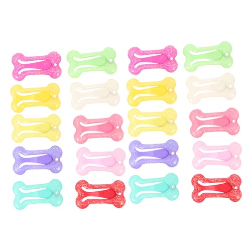 GETAJGHSD 20 Stück Teiliges Bunte Haustier Haarspangen für Kleine und Mittlere Hunde und Katzen Dekorative Haarklammern zur Fellpflege Hochwertiges Zubehör für Tägliche und Festliche von GETAJGHSD