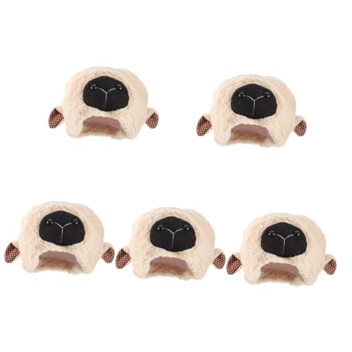 GETAJGHSD 5stücke Plüsch Schaf Ohr Hut Lustiges Cosplay Headgear Für Festivals Fotografie Und Partys Bequem Und Leicht Für Erwachsene von GETAJGHSD