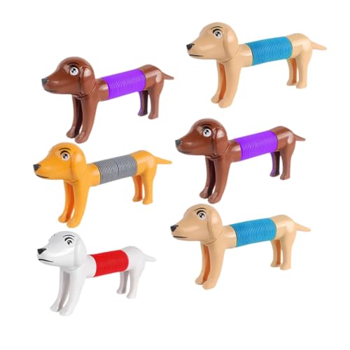 GETAJGHSD 6stücke Teiliges Teleskop Hundespielzeug Lustiges Interaktives Pop Tube Spielzeug Für Stressabbau Und Emotionale Entspannung Für Partys Und Beschäftigung Von Hunden von GETAJGHSD