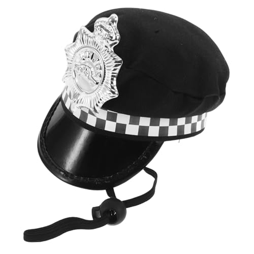 GETAJGHSD Hunde/Katzen Polizeikostüm, Hundemütze, Halloween Haustierkostüm, Hundekostüme Für Kleine Kapitäne, Hundemütze, Katzenkostüme, Haustier Polizeikostüm, Hundekapitänsmütze, von GETAJGHSD