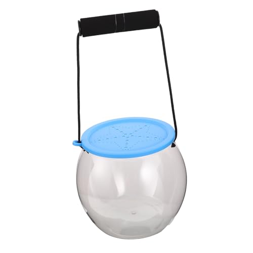 GETAJGHSD Transparenter Fischbehälter mit Deckel und Henkel Robustes Kunststoff Aquarium für Kompakt und Geräumig zum und Beobachten von Meeresbewohnern Am Strand Pool und See von GETAJGHSD