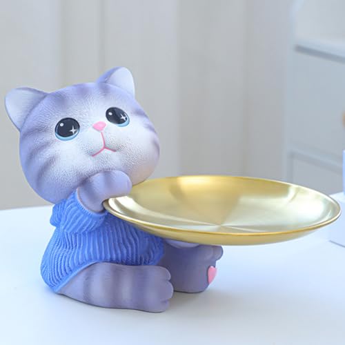 GETBSTOOP Aufbewahrungstablett for niedliche Kaninchen/Katzen, multifunktional, Tablett for Schlüssel, Süßigkeiten, Kleinigkeiten, Harz, Hasenstatue, Bonbonniere, Wohnzimmer, Veranda, Schrei GETBSTOOP Aufbewahrungstablett for niedliche Kaninchen/Katzen, multifunktional, Tablett for Schlüssel, Süßigkeiten, Kleinigkeiten, Harz, Hasenstatue, Bonbonniere, Wohnzimmer, Veranda, Schrei von GETBSTOOP