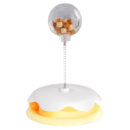 GETBSTOOP-Katze, das Ball selbst spielt, Swing-Spielzeug lustiger interaktiver Feeder (Gelb) von GETBSTOOP