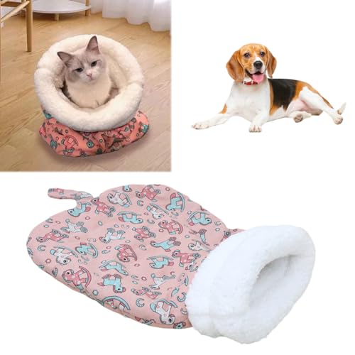 GETBSTOOP Katzenschlafsack, Winter-Haustierschlafsack, halbgeschlossener Schlafsack for Katzen, weiche und Bequeme Katzenbetthöhle, gemütliche Hundekatzenbetten, niedliche Haustierhöhle, Plü GETBSTOOP Katzenschlafsack, Winter-Haustierschlafsack, halbgeschlossener Schlafsack for Katzen, weiche und Bequeme Katzenbetthöhle, gemütliche Hundekatzenbetten, niedliche Haustierhöhle, Plü von GETBSTOOP