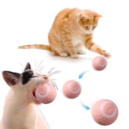 GETBSTOOP Katzenspielzeug, interaktives Katzenspielzeug for Hauskatzen, intelligente Katzenbälle, automatisch bewegende, hüpfende 360-Grad-Rollkatzenspielzeuge, stimulieren den Jagdinstinkt GETBSTOOP Katzenspielzeug, interaktives Katzenspielzeug for Hauskatzen, intelligente Katzenbälle, automatisch bewegende, hüpfende 360-Grad-Rollkatzenspielzeuge, stimulieren den Jagdinstinkt von GETBSTOOP