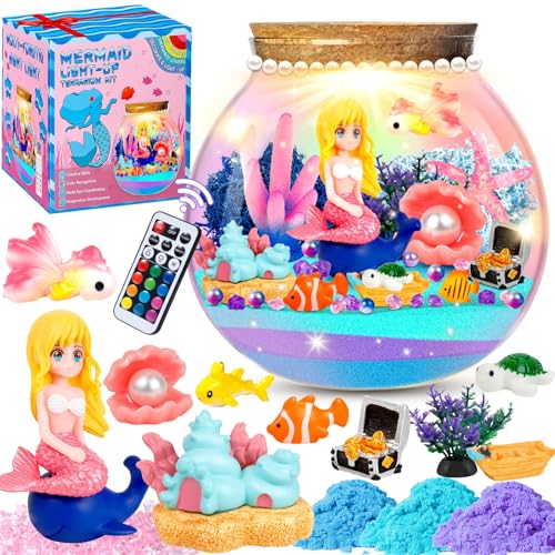 GETBSTOOP Light-up Terrarium Geschenke for Mädchen, DIY-Nachtlicht mit Fernbedienung und farbige Lichter, Kunsthandwerk for Kinder 4 5 6 7 8 9-12 Jahre altes Mädchen Geschenk GETBSTOOP Light-up Terrarium Geschenke for Mädchen, DIY-Nachtlicht mit Fernbedienung und farbige Lichter, Kunsthandwerk for Kinder 4 5 6 7 8 9-12 Jahre altes Mädchen Geschenk von GETBSTOOP