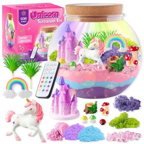 GETBSTOOP Light-up Terrarium Geschenke for Mädchen, DIY-Nachtlicht mit Fernbedienung und farbige Lichter, Kunsthandwerk for Kinder 4 5 6 7 8 9-12 Jahre altes Mädchen Geschenk GETBSTOOP Light-up Terrarium Geschenke for Mädchen, DIY-Nachtlicht mit Fernbedienung und farbige Lichter, Kunsthandwerk for Kinder 4 5 6 7 8 9-12 Jahre altes Mädchen Geschenk von GETBSTOOP
