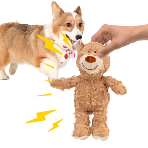 GETBSTOOP Unzerbrechliches Bärenhundespielzeug, Indestructible Robustes Bärenhundespielzeug, unzerstörbarer Bär, Hundebegleiter for Starke Kauer, Plüsch Quietschspielzeug, Interaktive Kauspielzeuge GETBSTOOP Unzerbrechliches Bärenhundespielzeug, Indestructible Robustes Bärenhundespielzeug, unzerstörbarer Bär, Hundebegleiter for Starke Kauer, Plüsch Quietschspielzeug, Interaktive Kauspielzeuge von GETBSTOOP