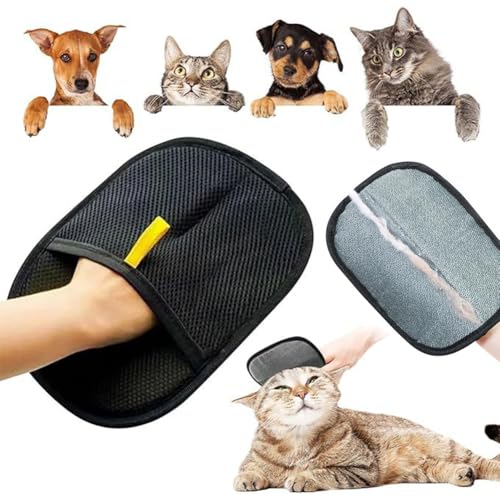 Handschuhe zur Entfernung statischer Tierhaare, wiederverwendbarer Handschuh zur Tierhaarentfernung, Handschuh zur Tierhaarentfernung for die Katzen- und Hundepflege, vielseitige Fellpflegehandschuhe Handschuhe zur Entfernung statischer Tierhaare, wiederverwendbarer Handschuh zur Tierhaarentfernung, Handschuh zur Tierhaarentfernung for die Katzen- und Hundepflege, vielseitige Fellpflegehandschuhe von GETBSTOOP