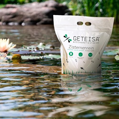 GETEISA Zisternenrein 5 kg - Effektiver Wasseraufbereiter für Zisternen und Regenwassertanks, Schnelle Pflege, Entfernt Sedimente, Aktivsauerstoff, Geruchsneutral, Umweltschonend, Made in Germany von GETEISA