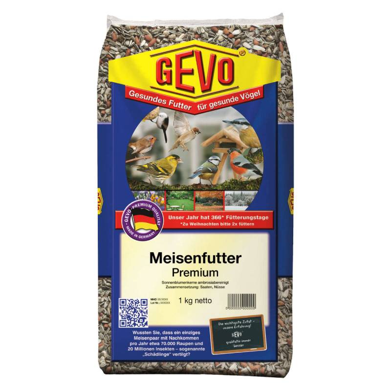 Gevo Meisenfutter Premium 1 kg Mit sehr hohem Anteil an Nüssen Gevo Meisenfutter Premium 1 kg Mit sehr hohem Anteil an Nüssen von GEVO