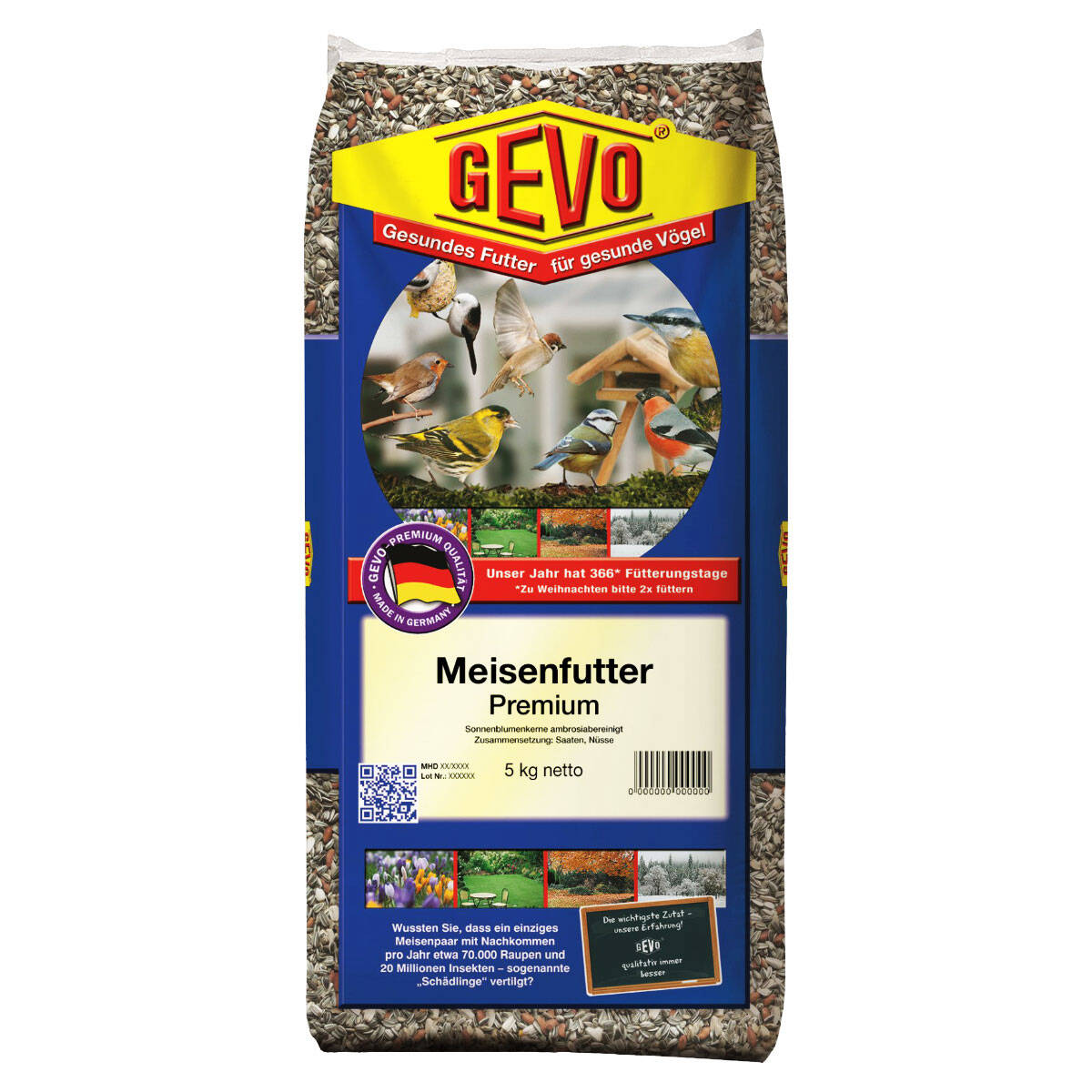 Gevo Meisenfutter Premium 5 kg Mit sehr hohem Anteil an Nüssen Gevo Meisenfutter Premium 5 kg Mit sehr hohem Anteil an Nüssen von GEVO